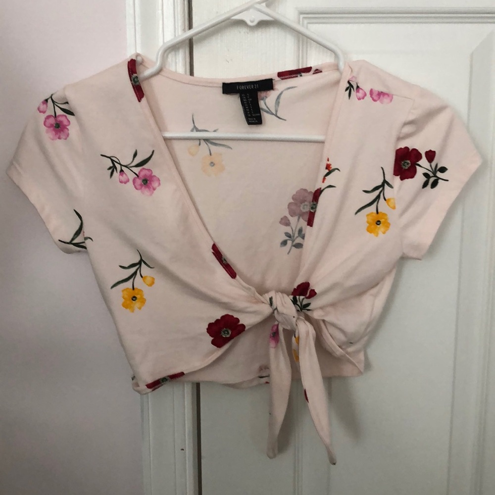 Forever 21 Wrap Crop Top